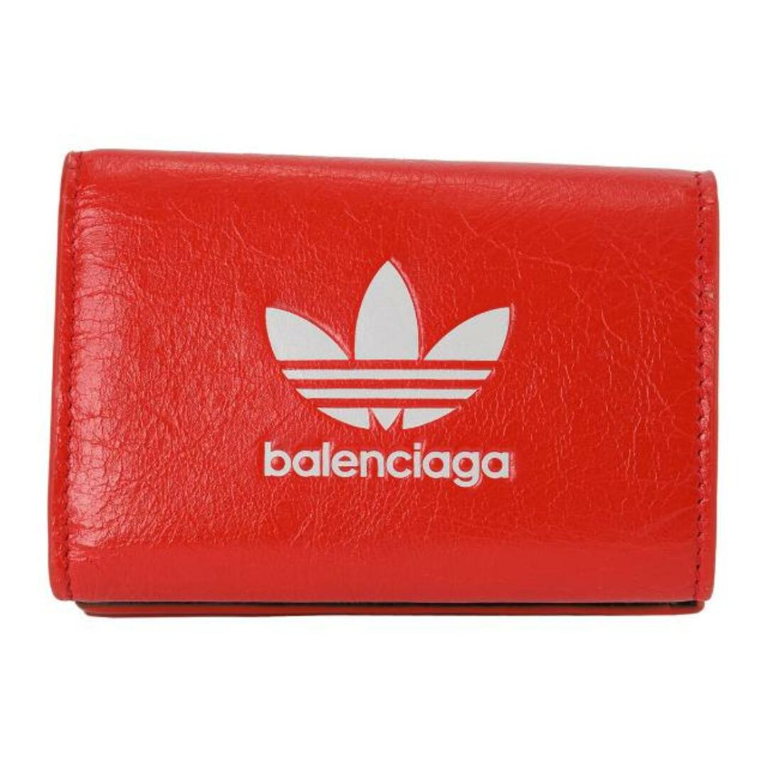 Balenciaga(バレンシアガ)の新品 バレンシアガ BALENCIAGA 3つ折り財布 バレンシアガ×アディダス レッド レディースのファッション小物(財布)の商品写真