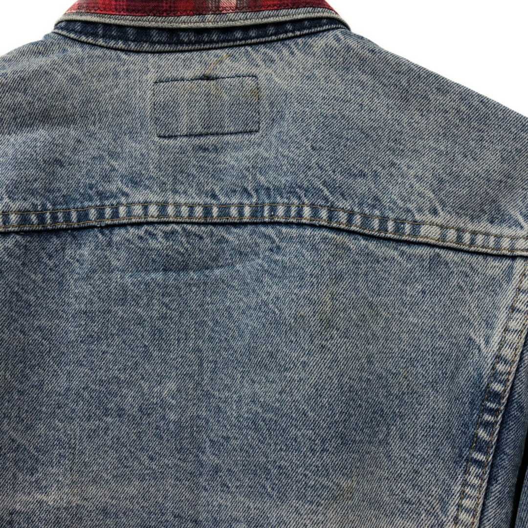 Levi's(リーバイス)の80年代 USA製 Levi's リーバイス 71205-0217 デニムジャケット ブルー (メンズ 44 L) 中古 古着 Q7171 メンズのジャケット/アウター(Gジャン/デニムジャケット)の商品写真