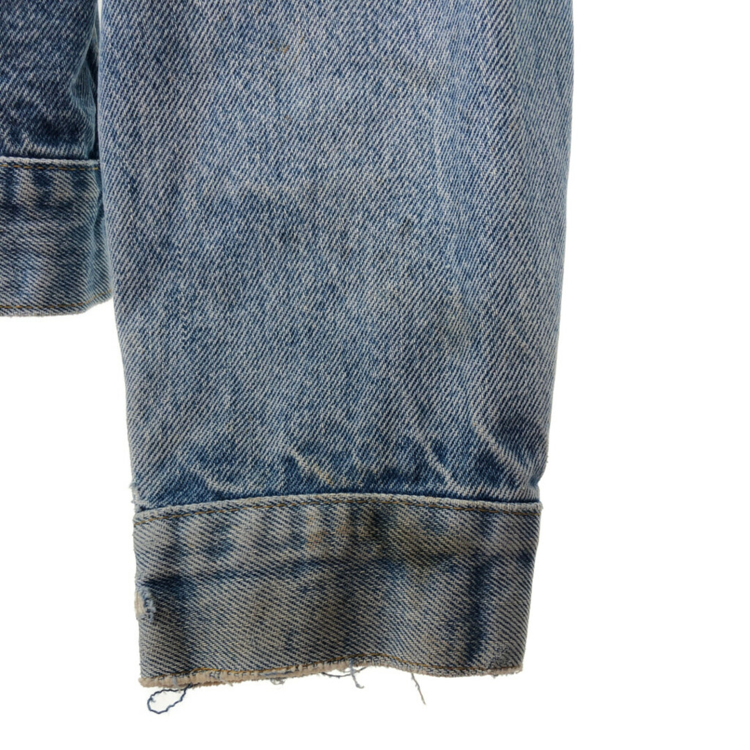 Levi's(リーバイス)の80年代 USA製 Levi's リーバイス 71205-0217 デニムジャケット ブルー (メンズ 44 L) 中古 古着 Q7171 メンズのジャケット/アウター(Gジャン/デニムジャケット)の商品写真