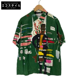 ワコマリア(WACKO MARIA)のワコマリア ×JEAN MICHEL BASQUIAT ｸﾞﾘｰﾝ 21SS HAWAIIAN SHIRT M(その他)