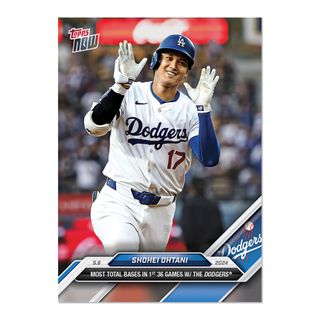 topps now 大谷翔平選手 チーム最多塁打更新