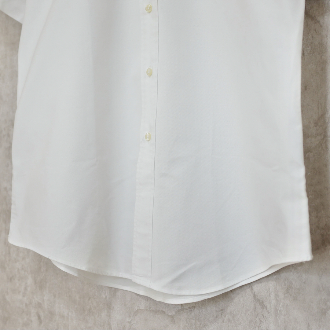 Brooks Brothers(ブルックスブラザース)のBrooks Brothers USA製 OX ポロカラーシャツ ホワイト メンズのトップス(シャツ)の商品写真