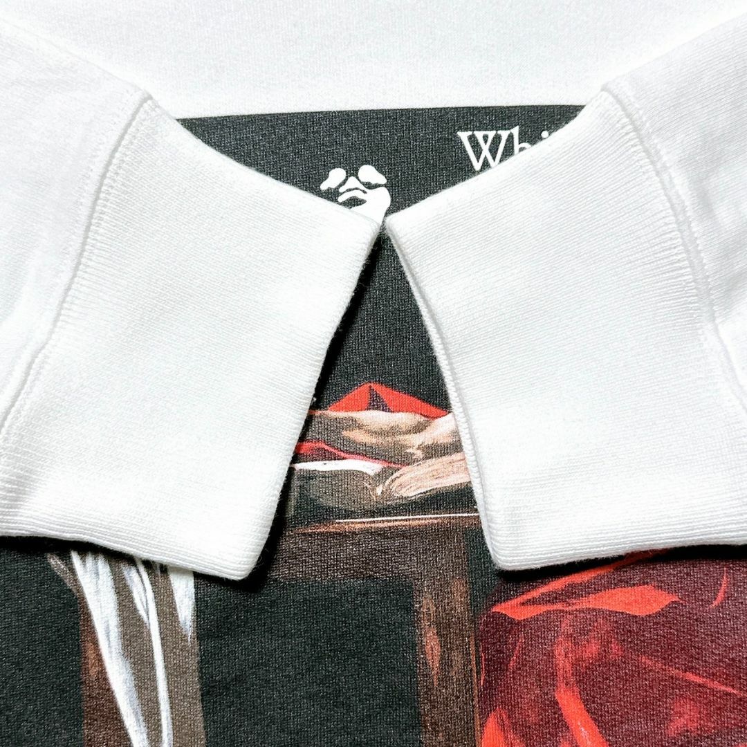 OFF-WHITE(オフホワイト)の美品【超人気モデル】オフホワイト クロスアロー パーカー L ホワイト フード メンズのトップス(パーカー)の商品写真