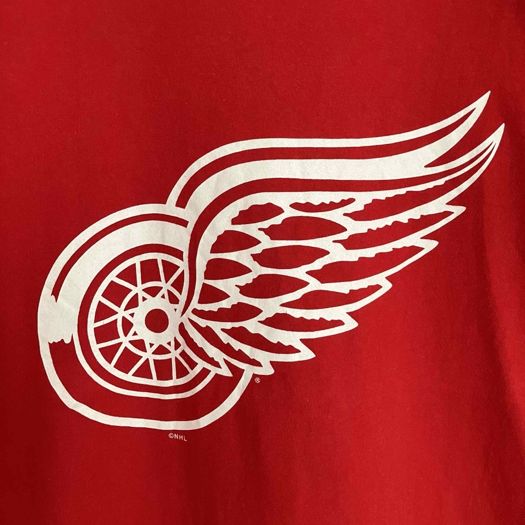 デトロイトレッドウィングスNHLチームTシャツオーバーサイズビッグロゴ赤tシャツ メンズのトップス(Tシャツ/カットソー(半袖/袖なし))の商品写真