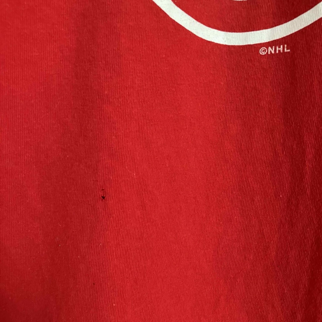 デトロイトレッドウィングスNHLチームTシャツオーバーサイズビッグロゴ赤tシャツ メンズのトップス(Tシャツ/カットソー(半袖/袖なし))の商品写真