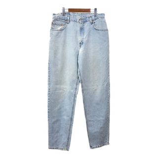 リーバイス(Levi's)のUSA製 Levi's リーバイス 560 テーパード デニムパンツ ライトブルー (メンズ W34 L34) 中古 古着 Q7174(デニム/ジーンズ)