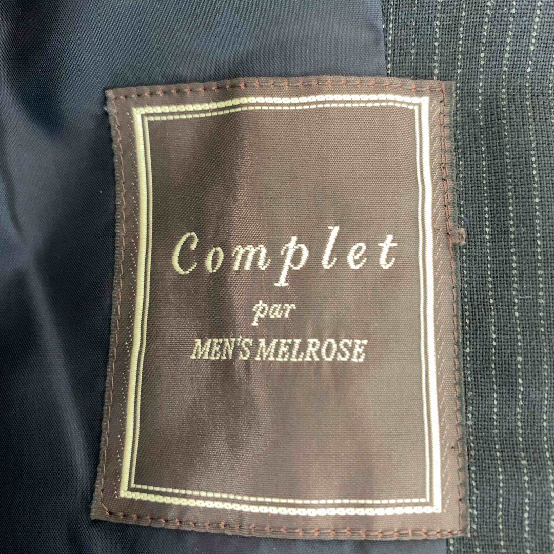 MEN'S MELROSE(メンズメルローズ)のMEN’S MELROSE メンズメルローズ メンズ ブラック系 ストライプ スーツ テーラードジャケット メンズのスーツ(セットアップ)の商品写真
