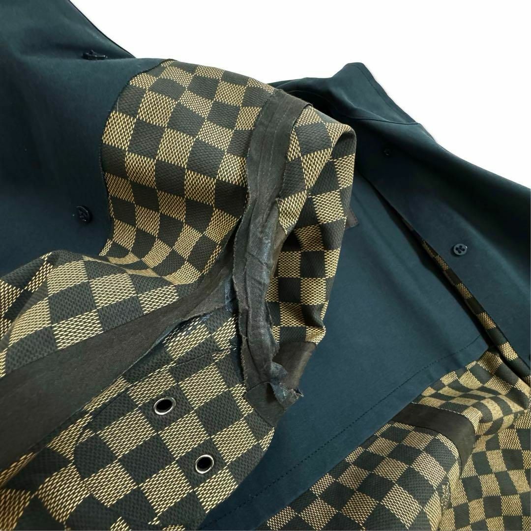 LOUIS VUITTON(ルイヴィトン)のルイヴィトン ダミエ コート アウター サイズ38 洋服 レディース ブラック レディースのジャケット/アウター(トレンチコート)の商品写真