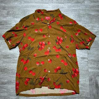 シュプリーム(Supreme)の希少サイズ 19ss Supreme Cherry Rayon Shirt XL(Tシャツ/カットソー(半袖/袖なし))