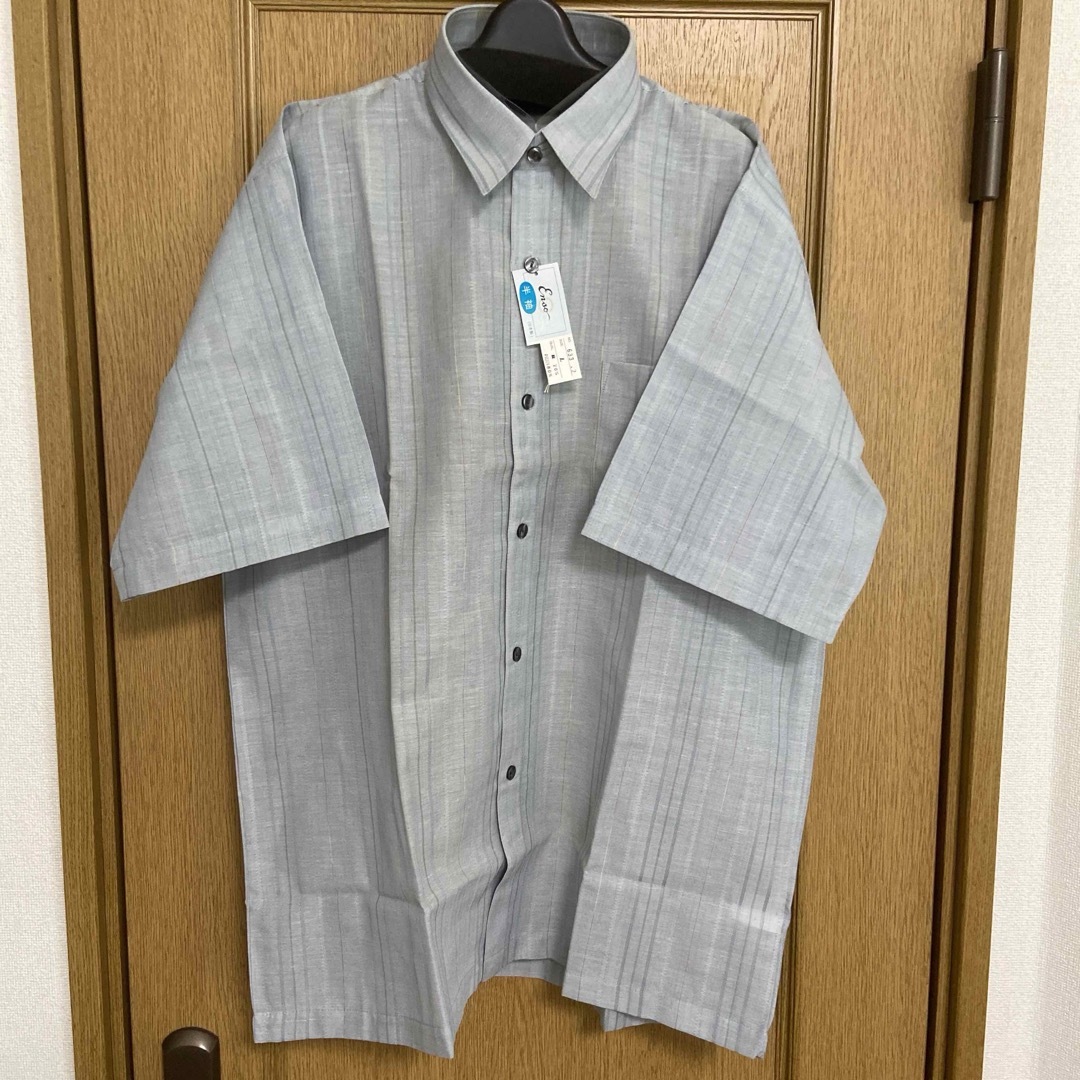 紳士半袖麻入りシャツ　日本製 メンズのトップス(シャツ)の商品写真