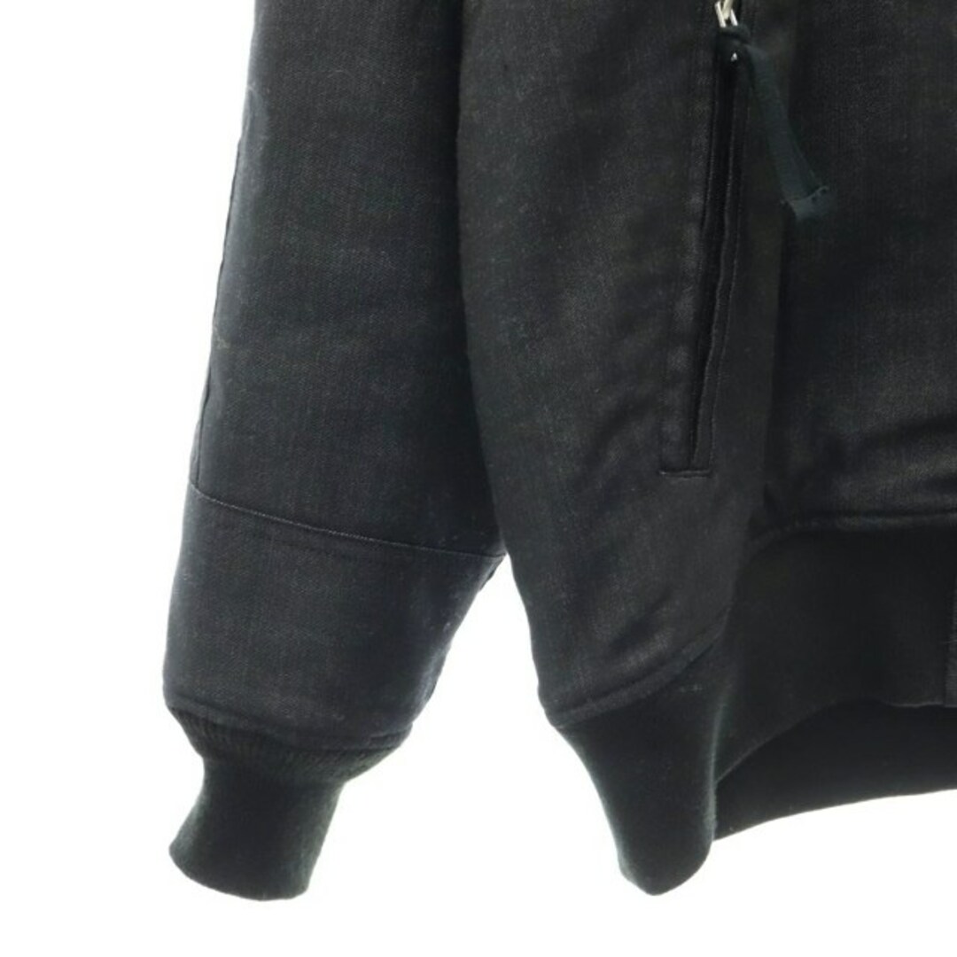 コムデギャルソンオム ジップポケット ボンバージャケット ウール XS 黒 メンズのジャケット/アウター(ブルゾン)の商品写真
