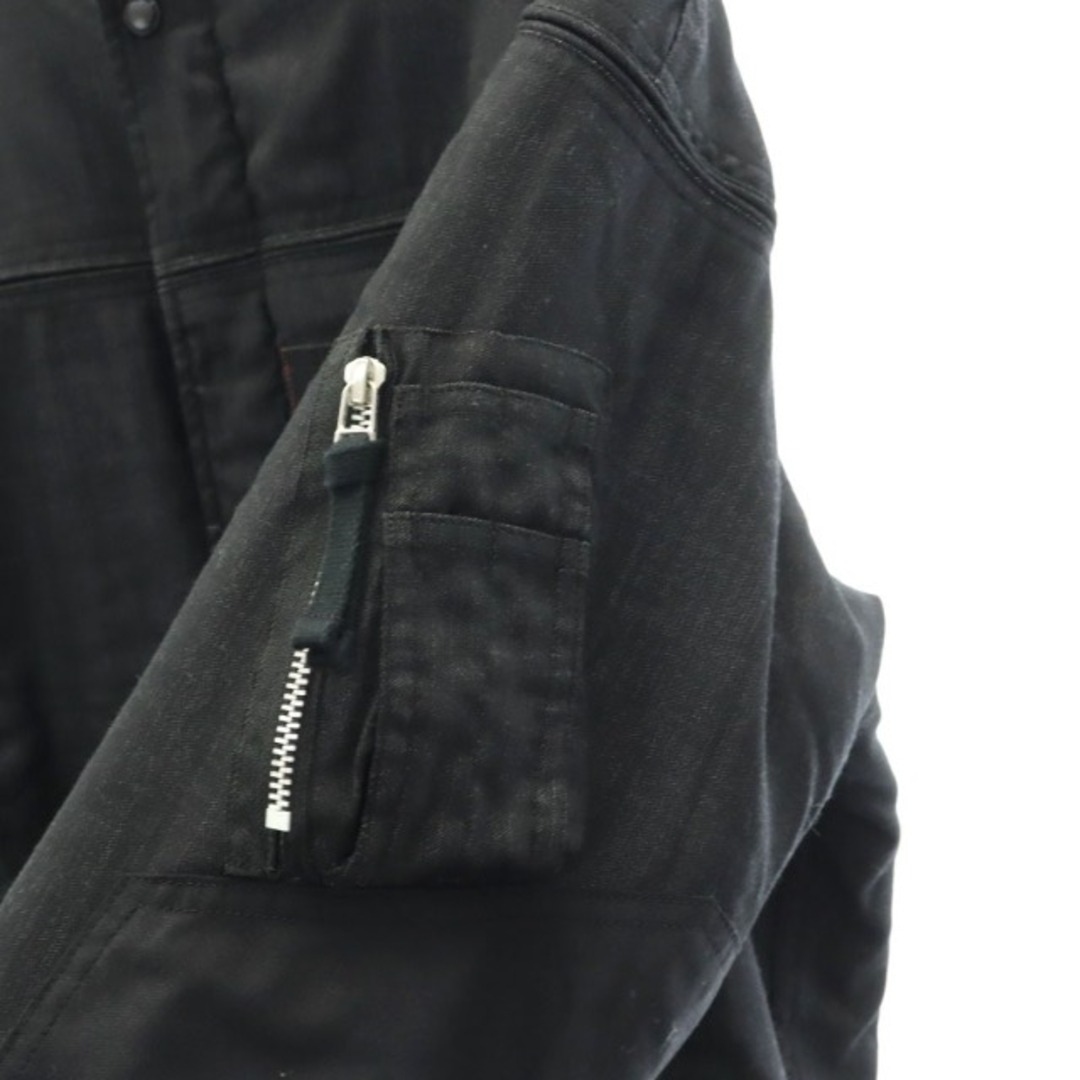 コムデギャルソンオム ジップポケット ボンバージャケット ウール XS 黒 メンズのジャケット/アウター(ブルゾン)の商品写真