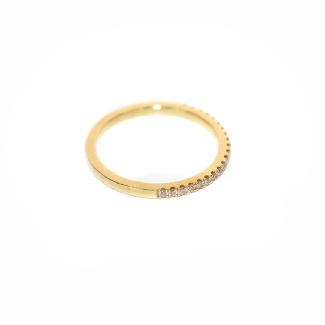 AHKAH(アーカー)のアーカー ティナ リング ハーフエタニティ 1.5mm 指輪 イエローゴールド レディースのアクセサリー(リング(指輪))の商品写真