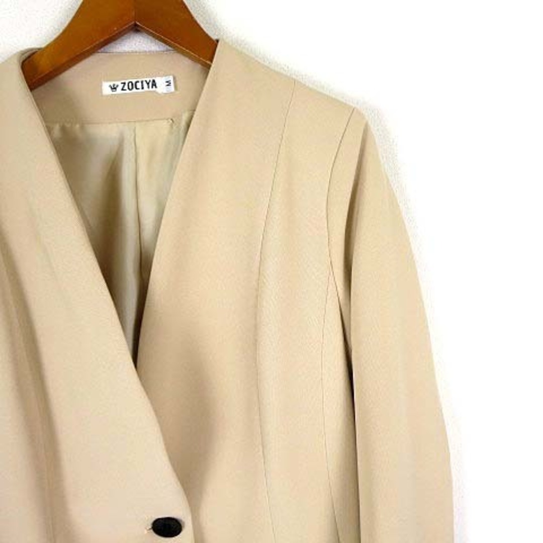 other(アザー)のZOCIYA パンツスーツ セットアップ ジャケット パンツ M ライトベージュ レディースのフォーマル/ドレス(スーツ)の商品写真