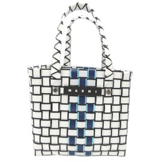 マルニ(Marni)の新品同様 マルニ ポリプロピレン ホワイト 白 ピクニックバッグ マイクロ バスケットバッグ 0205【中古】MARNI(ハンドバッグ)