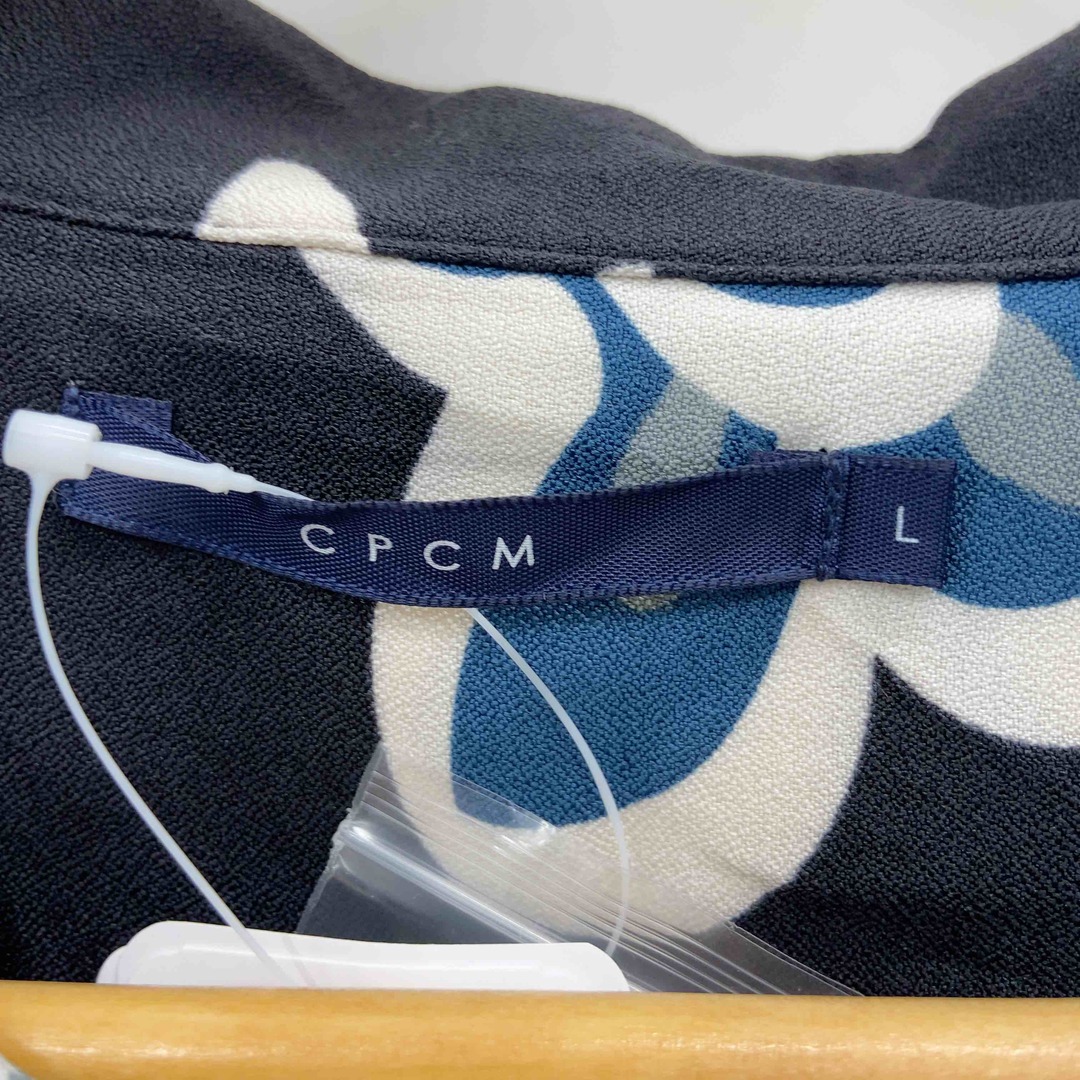 CPCM(シーピーシーエム)のCPCM（mens） シーピーシーエム メンズ 半袖シャツ オープンカラー ブラック フラワープリント メンズのトップス(シャツ)の商品写真