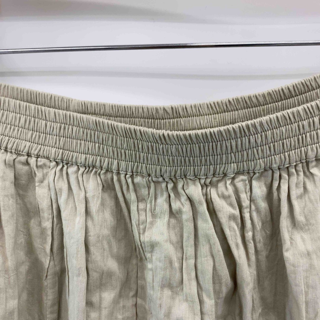 MES DEMOISELLES(メドモワゼル)のMES DEMOISELLES メドモワゼル レディース ロングスカート　シワ加工　ミントグリーン　ウエストゴム レディースのスカート(ロングスカート)の商品写真