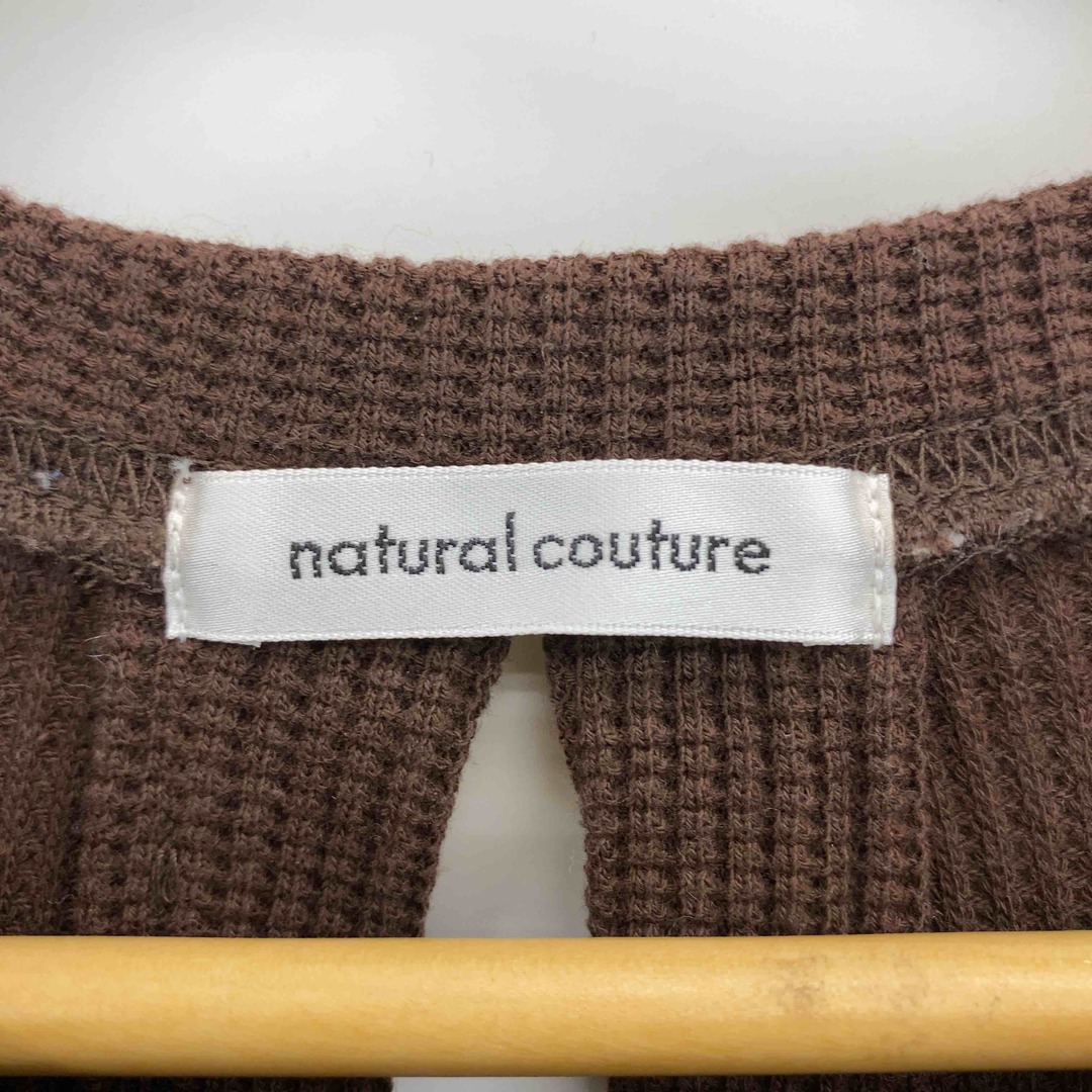 natural couture(ナチュラルクチュール)のnatural couture ナチュラルクチュール レディース ブラウン 無地 ノースリーブワンピース キャミワンピース レディースのワンピース(ロングワンピース/マキシワンピース)の商品写真