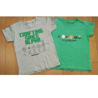 ユニクロ(UNIQLO)のUNIQLO　マインクラフト UＴ 100サイズ　2枚セット(Tシャツ/カットソー)