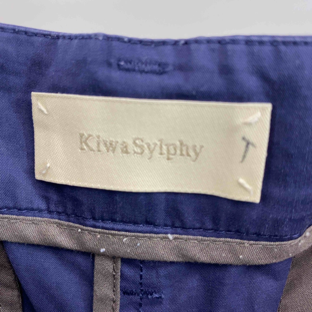 KiwaSylphy キワシルフィー レディース ハーフパンツ ブルー コットン レディースのパンツ(ハーフパンツ)の商品写真