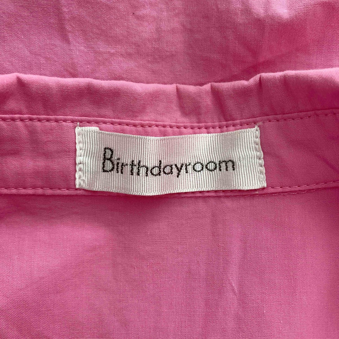 Birthdayroom バースデイルーム レディース 長袖シャツ/ブラウス ピンク コットン レディースのトップス(シャツ/ブラウス(長袖/七分))の商品写真