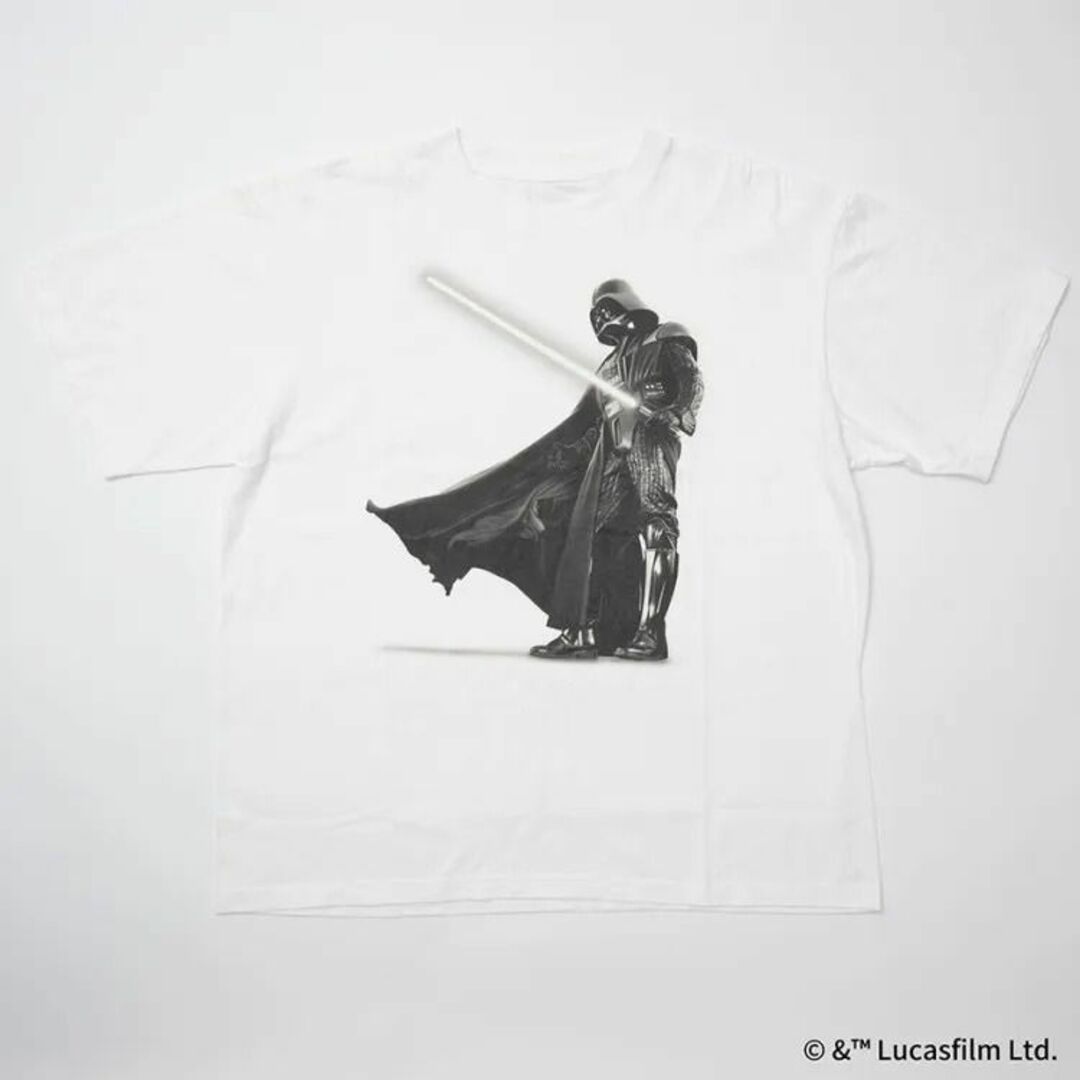 ☆【新品】【Twear】 STAR WARS スターウォーズ Tシャツコレクション ダースベイダー ホワイト Size：L メンズのトップス(Tシャツ/カットソー(半袖/袖なし))の商品写真