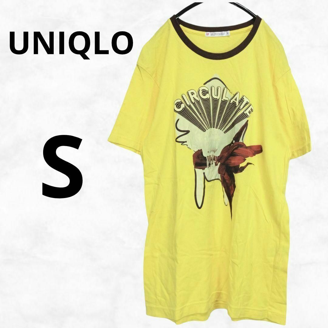 UNIQLO(ユニクロ)の【UNIQLO】ユニクロ Tシャツ（S）コットン イエロー ユニセックス 綿 黄 メンズのトップス(Tシャツ/カットソー(半袖/袖なし))の商品写真