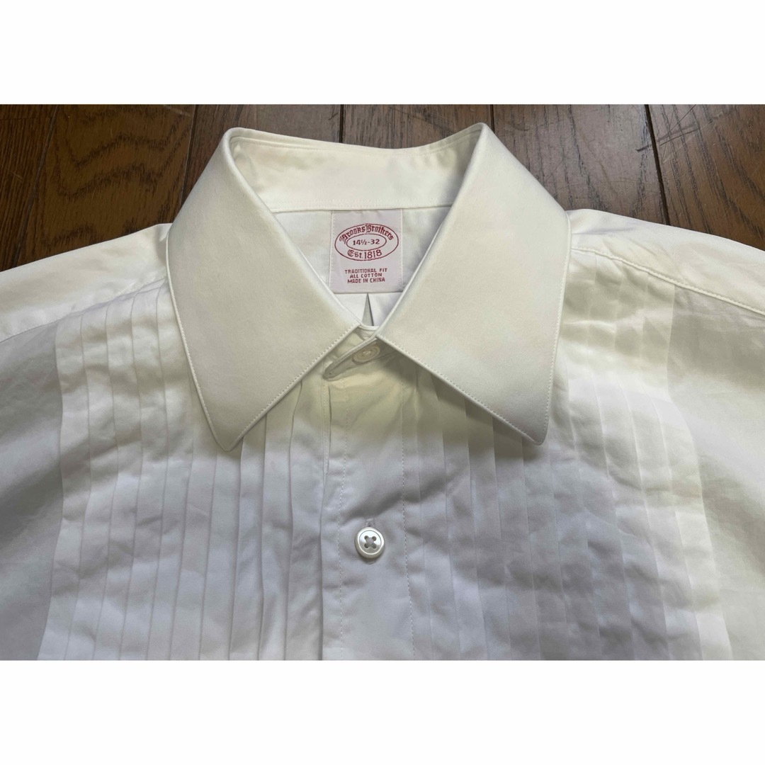 Brooks Brothers(ブルックスブラザース)のブルックスブラザーズ/ドレス/フォーマル/タキシード/シャツ/サイズM程度カフス メンズのトップス(Tシャツ/カットソー(七分/長袖))の商品写真