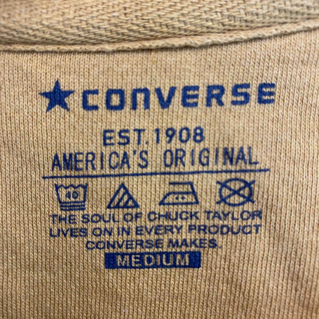 CONVERSE(コンバース)のCONVERSE コンバース カラシ色 イエロー 刺繍ロゴ メンズ スウェット メンズのトップス(スウェット)の商品写真