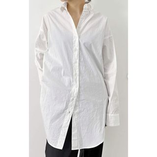 アパルトモンドゥーズィエムクラス(L'Appartement DEUXIEME CLASSE)の新品　TYPEWRITER OVER SIZE SHIRTS ホワイト(シャツ/ブラウス(長袖/七分))