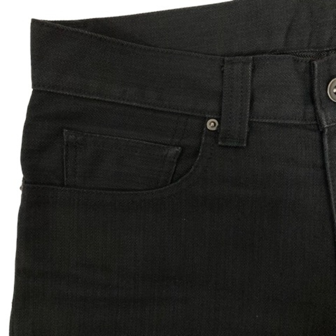 BOYCOTT(ボイコット)のボイコット パンツ デニム ストレート 無地 ロング丈 3 黒 ブラック メンズ メンズのパンツ(スラックス)の商品写真