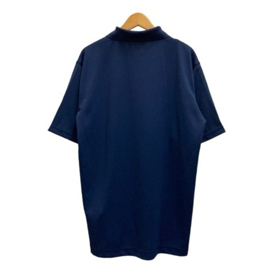 MIZUNO(ミズノ)のミズノ MIZUNO ポロシャツ 半袖 無地 ロゴ刺繍 L 紺 白 メンズのトップス(ポロシャツ)の商品写真