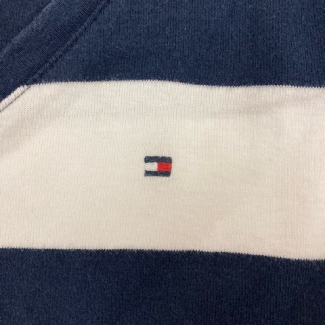 TOMMY HILFIGER(トミーヒルフィガー)のTOMMY HILFIGER Tシャツ 半袖 Vネック ボーダー 紺 白 赤 レディースのトップス(Tシャツ(半袖/袖なし))の商品写真