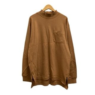 アザー(other)のCLUB L/S カットソー 長袖 ハイネック 無地 ロゴ刺繍 茶 ブラウン(シャツ/ブラウス(長袖/七分))