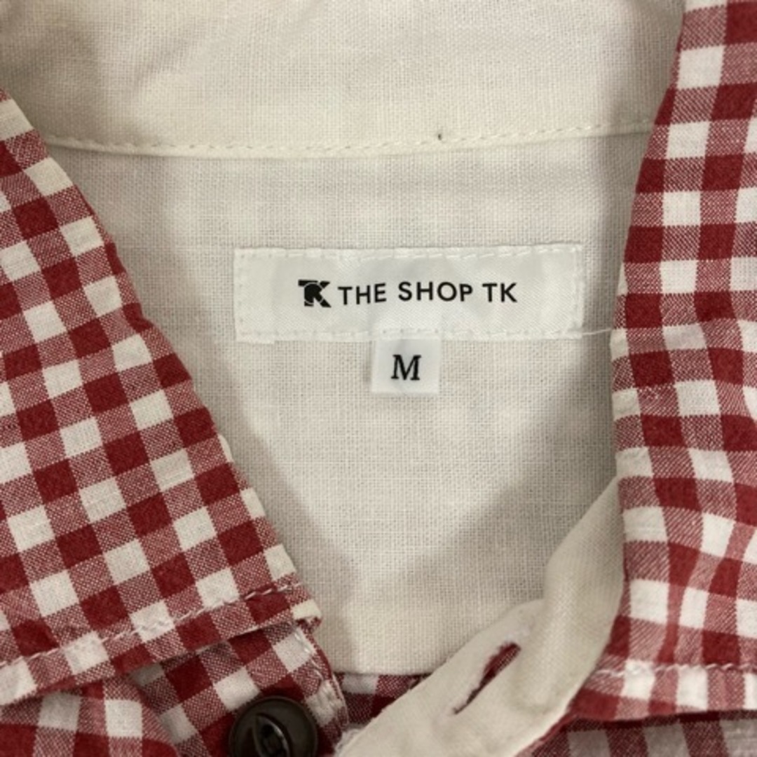 THE SHOP TK(ザショップティーケー)のザショップティーケー THE SHOP TK シャツ 長袖 チェック 赤 白 メンズのトップス(シャツ)の商品写真