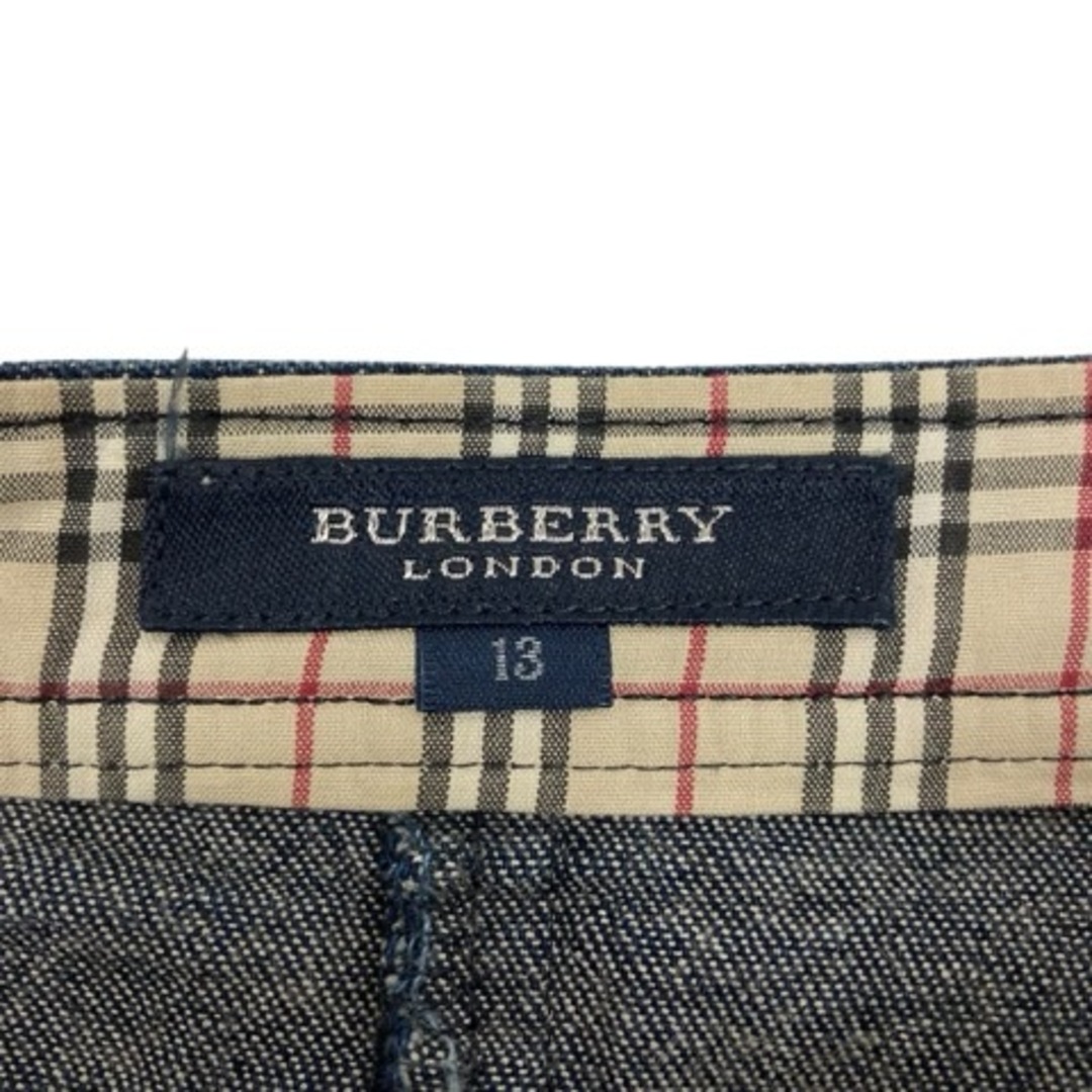 BURBERRY LONDON デニムスカート 無地 インディゴブルー レディースのスカート(ロングスカート)の商品写真