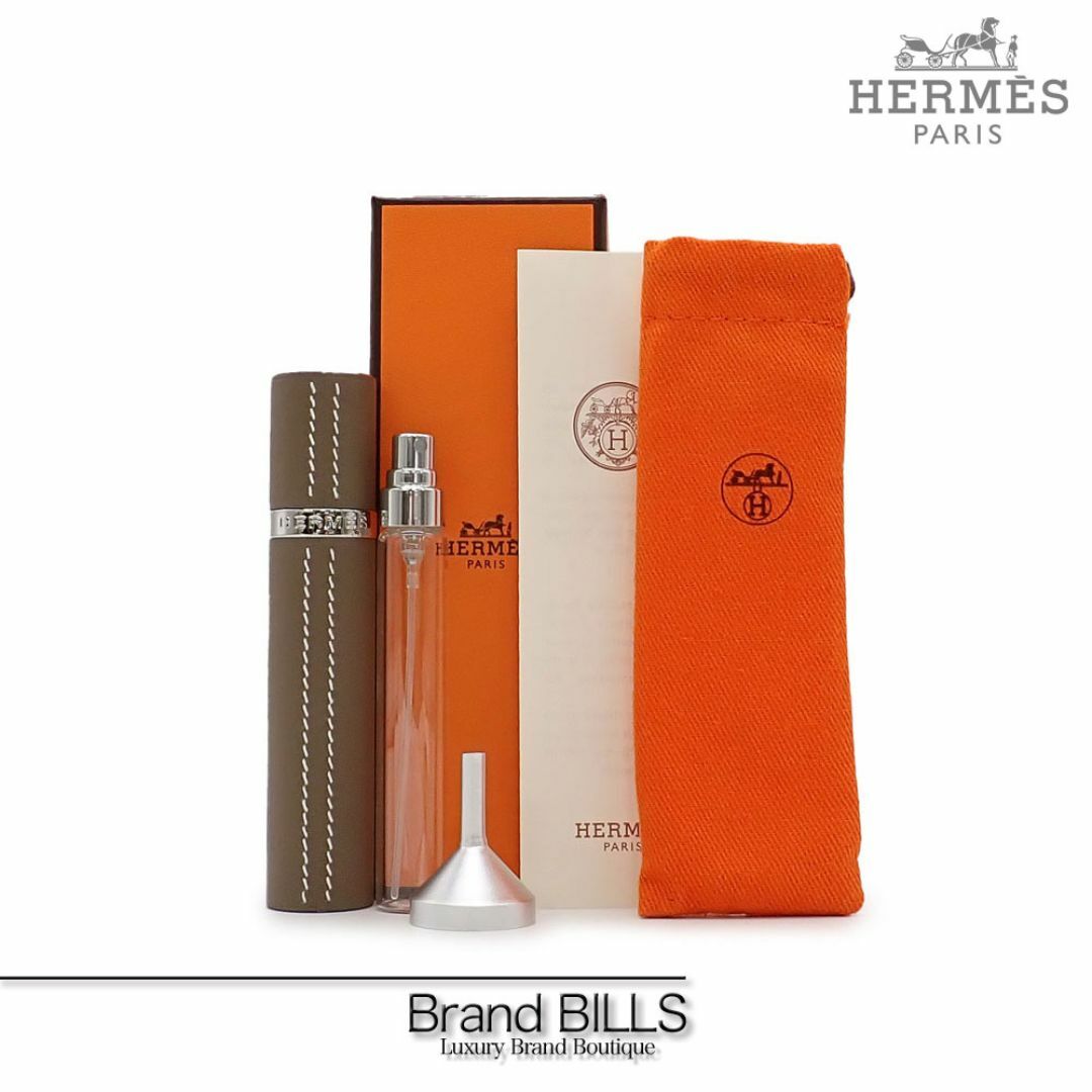 Hermes(エルメス)の未使用品 エルメス レフィラブル アトマイザー 10ml 香水ケース スプレー 詰め替え ヴォー・スイフト エトゥープ ステッチ ユニセックス コスメ/美容の香水(その他)の商品写真