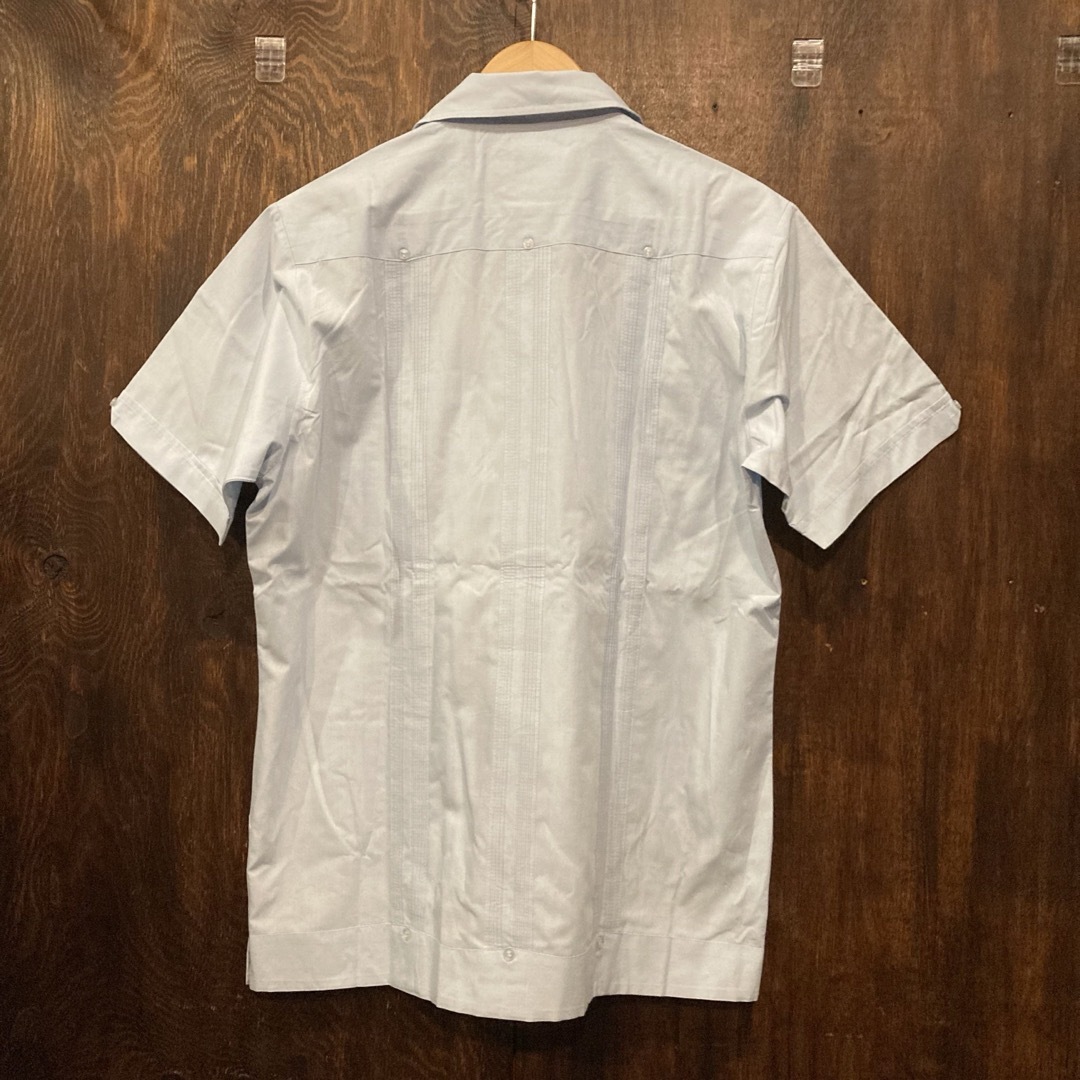 アメリカ古着 キューバシャツ 半袖シャツ メキシカン グアヤベラシャツ Lサイズ メンズのトップス(シャツ)の商品写真