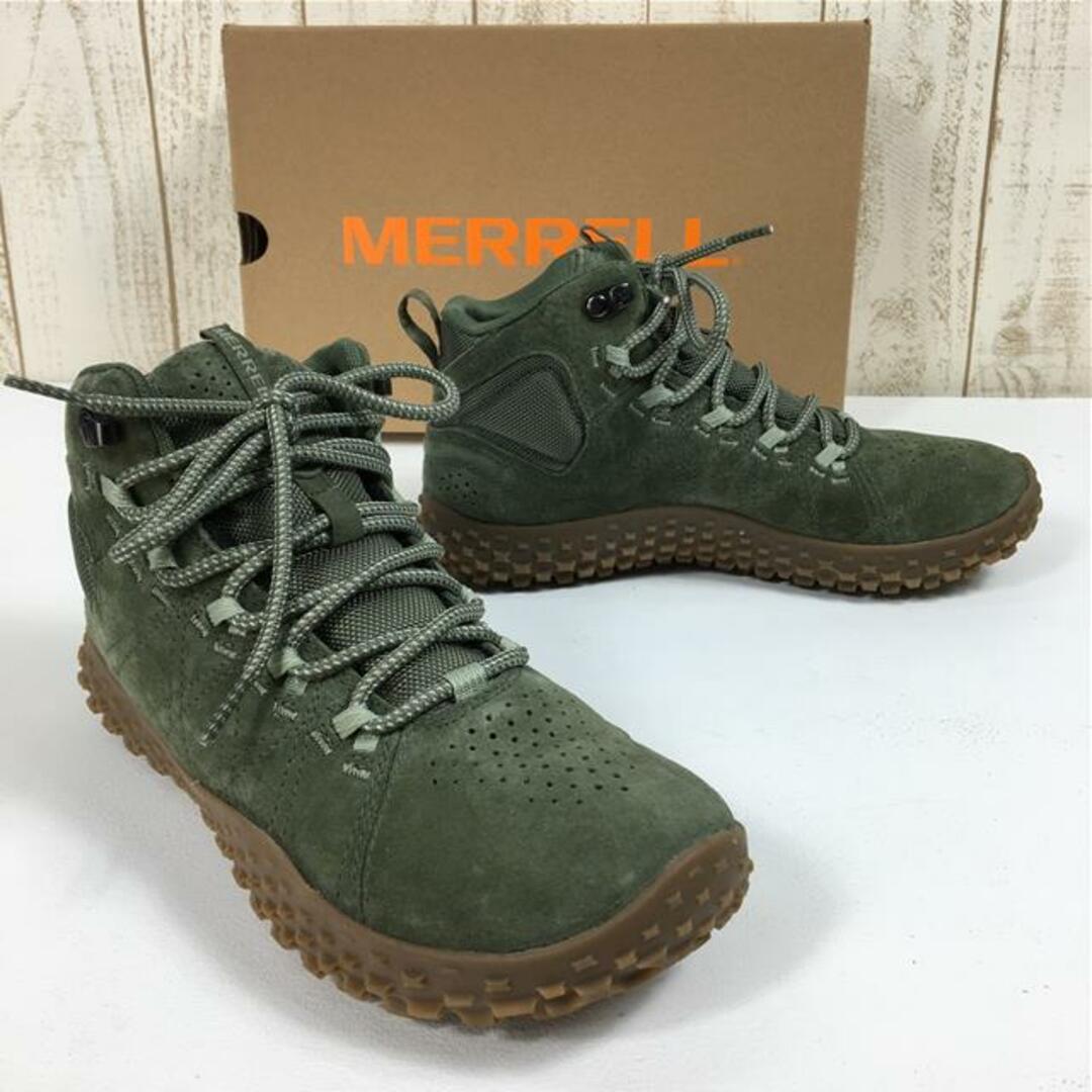 MERRELL(メレル)のWOMENs 25.0cm メレル ラプト ミッド ウォータープルーフ WRAPT MID WATERPROOF トレッキングシューズ MERRELL J035996 グリーン系 レディースのファッション小物(その他)の商品写真