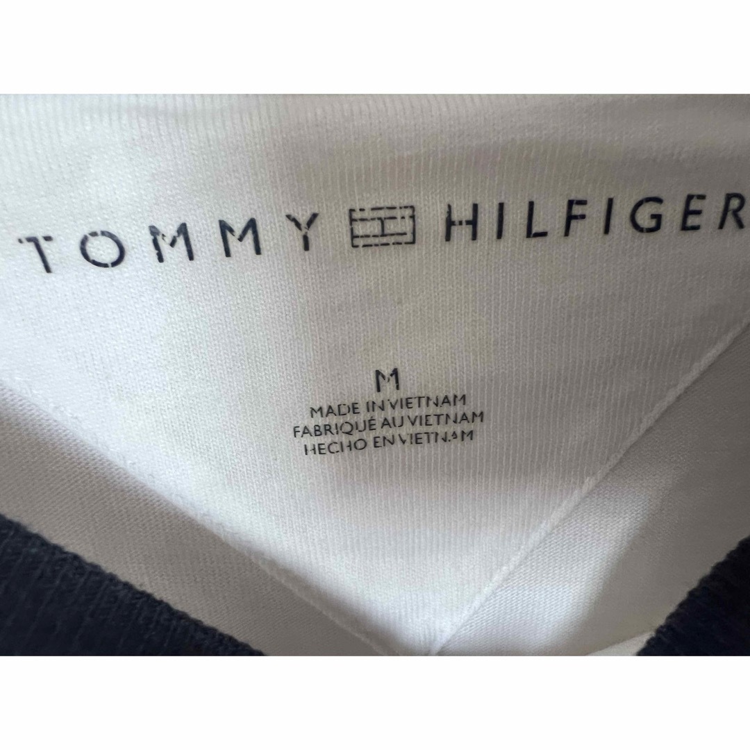 TOMMY HILFIGER トミーヒルフィガー ロンＴ ホワイト M メンズのトップス(Tシャツ/カットソー(七分/長袖))の商品写真