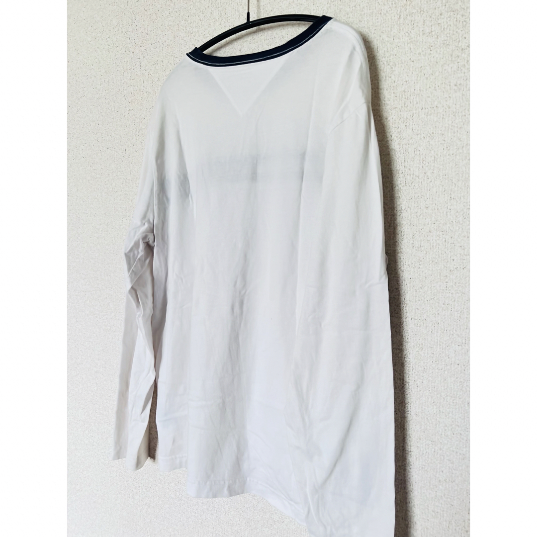 TOMMY HILFIGER トミーヒルフィガー ロンＴ ホワイト M メンズのトップス(Tシャツ/カットソー(七分/長袖))の商品写真