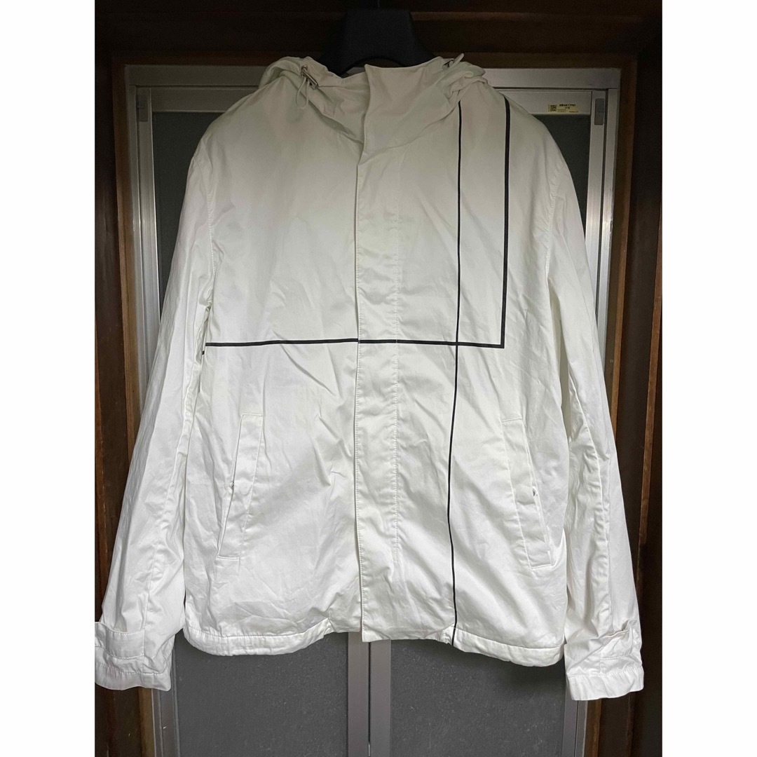 Emporio Armani(エンポリオアルマーニ)の90's EMPORIO ARMANI ナイロンパーカー White メンズのジャケット/アウター(マウンテンパーカー)の商品写真
