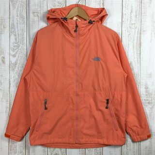 WOMENs L ノースフェイス コンパクト ジャケット Compact Jacket ウィンドシェル フーディ NORTH FACE NPW11410 オレンジ系