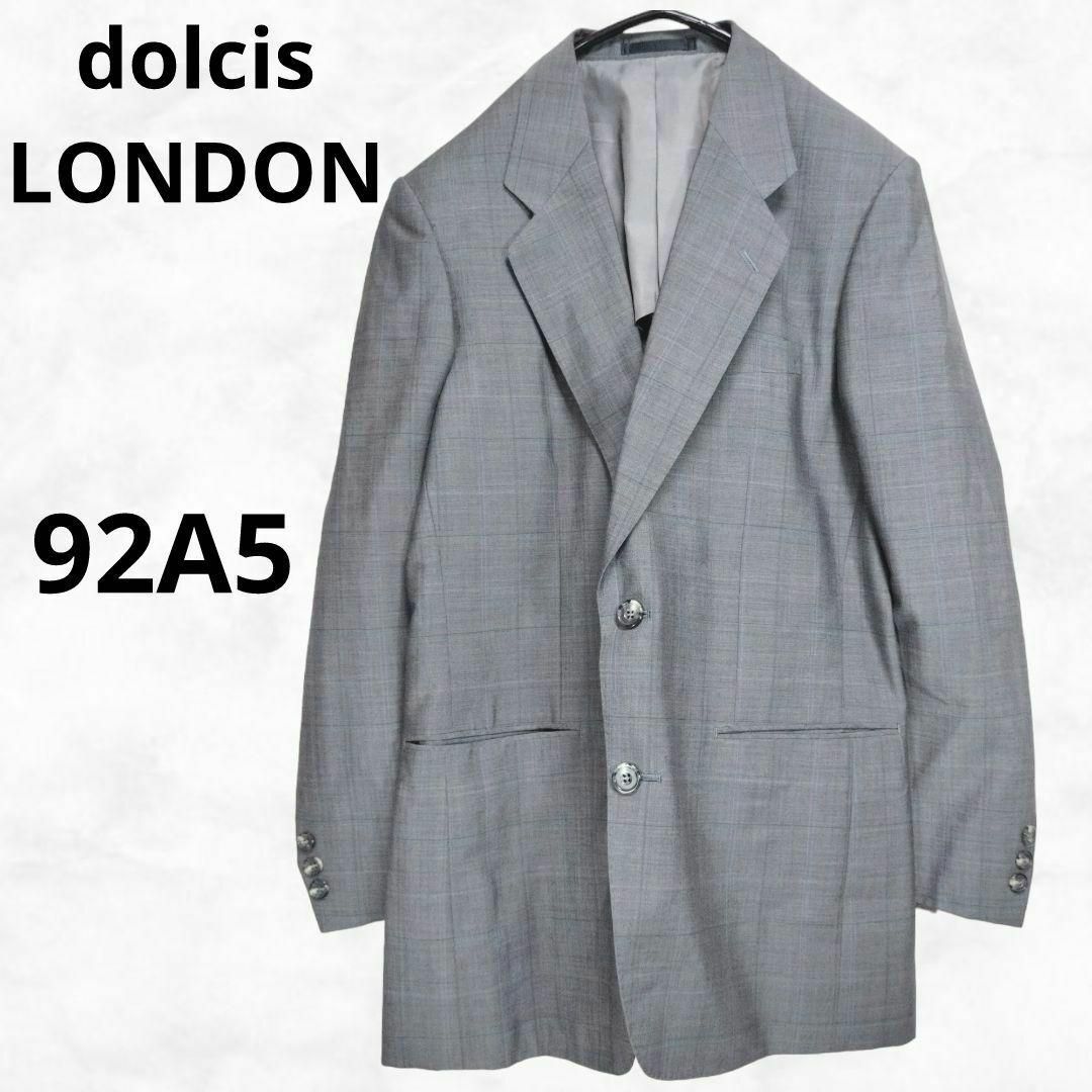 【dolcis LONDON】テーラードジャケット（92A5）ウール グレー メンズのジャケット/アウター(テーラードジャケット)の商品写真