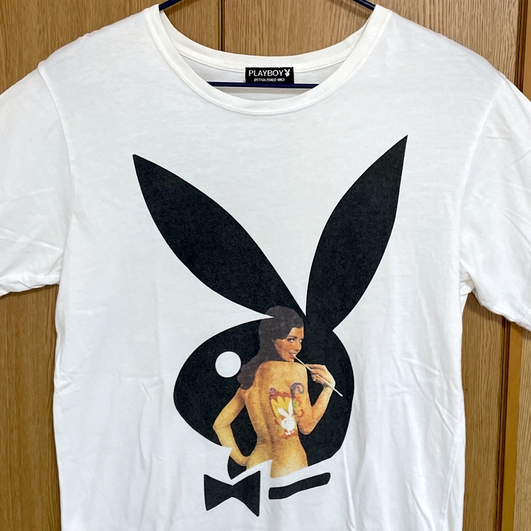 PLAYBOY(プレイボーイ)のPLAYBOY  プレイボーイ Tシャツ　Mサイズ メンズのトップス(Tシャツ/カットソー(半袖/袖なし))の商品写真