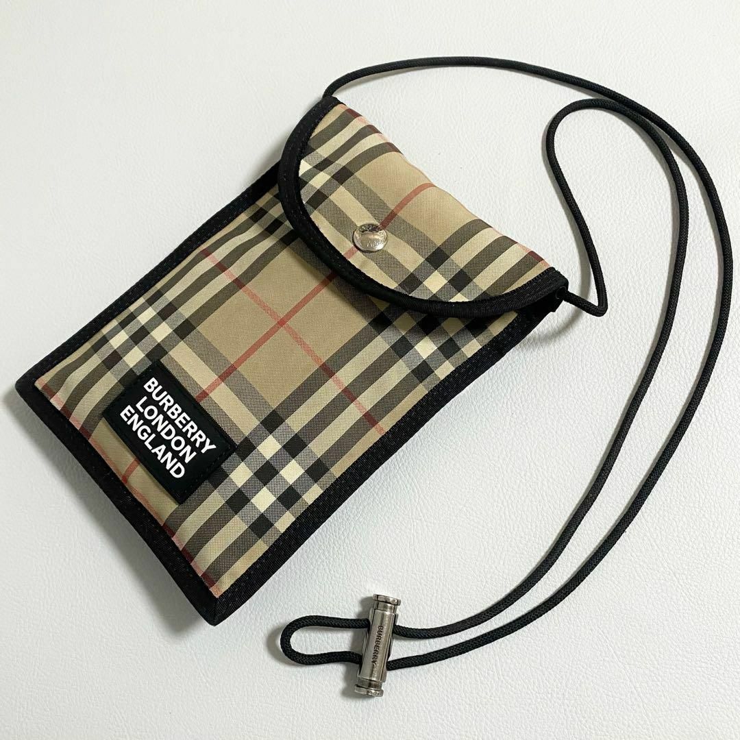 BURBERRY(バーバリー)のBURBERRY / ノバチェック スマホショルダーバッグ サコッシュ メンズのバッグ(ショルダーバッグ)の商品写真