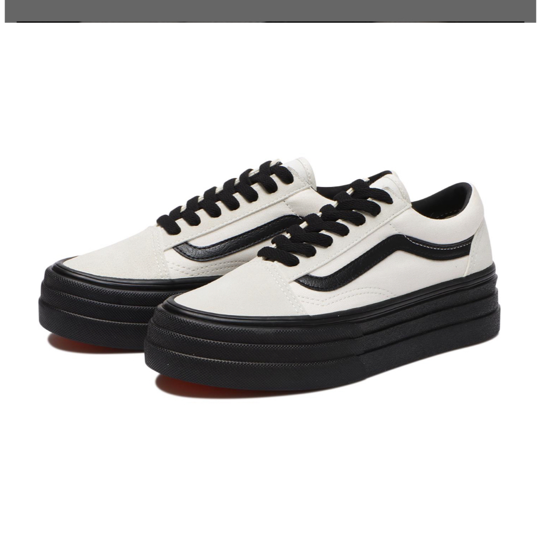 VANS(ヴァンズ)のVANS OLD SKOOL 3SOLE ホワイト＆ブラック 24.5センチ レディースの靴/シューズ(スニーカー)の商品写真