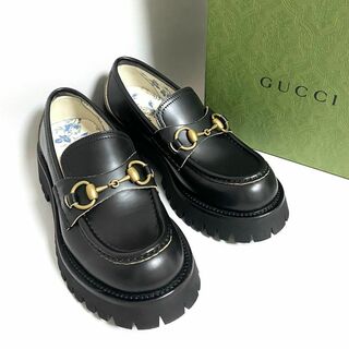 グッチ(Gucci)のGUCCI / ホースビット ローファー ブラック(ローファー/革靴)