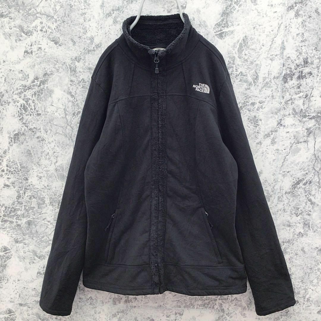 THE NORTH FACE(ザノースフェイス)のN56 USA規格ノースフェイスフルジップ裏ボアワンポイント刺繍ロゴフリース レディースのトップス(トレーナー/スウェット)の商品写真