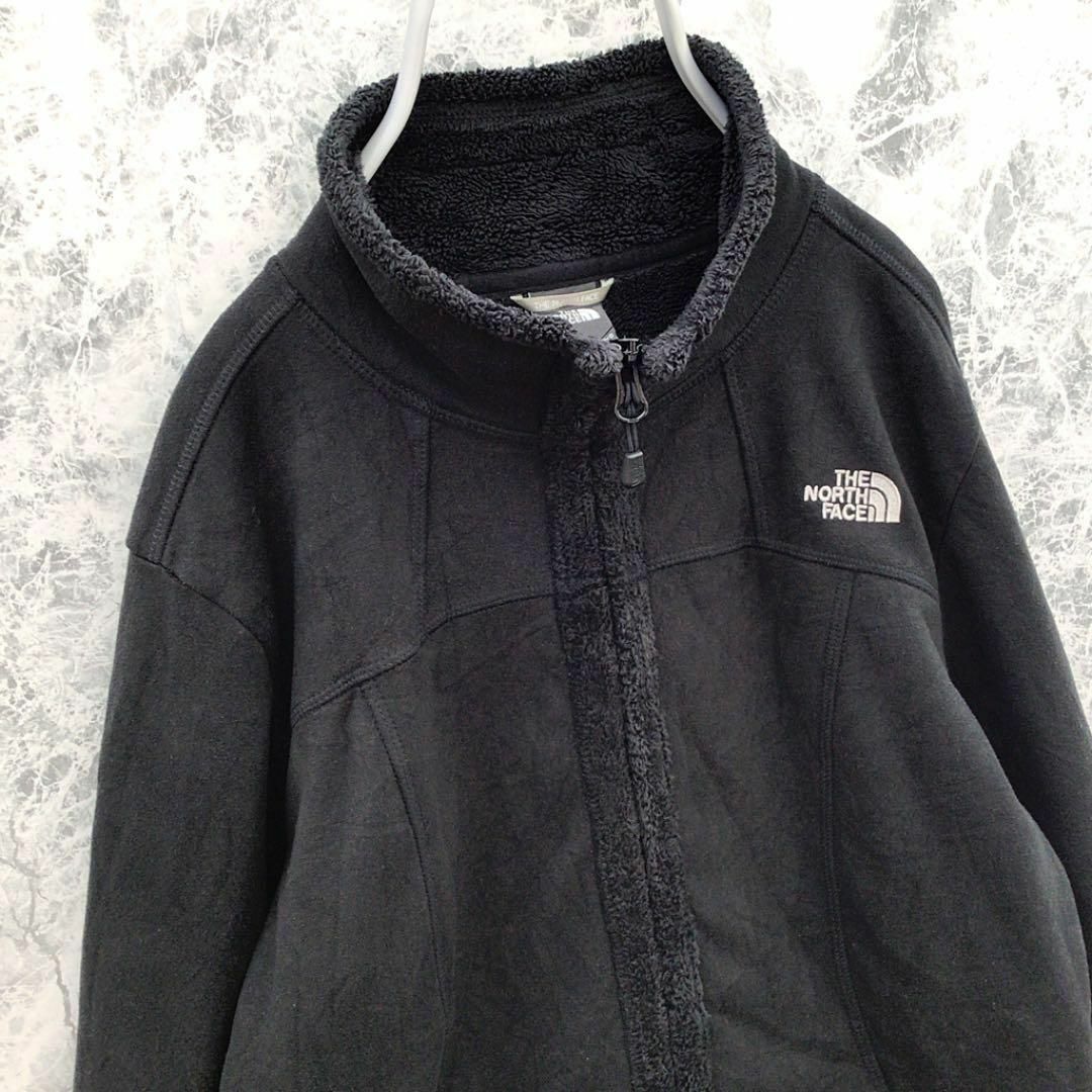 THE NORTH FACE(ザノースフェイス)のN56 USA規格ノースフェイスフルジップ裏ボアワンポイント刺繍ロゴフリース レディースのトップス(トレーナー/スウェット)の商品写真